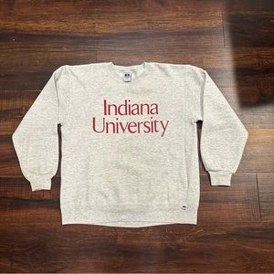 Vintage Russel Indiana University Crewneck Sweatshirt Indiana Hoosiers IU